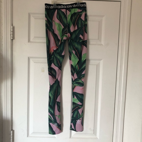 Adidas Tropical Palm Leaf Leggings - Picture 4 of 10